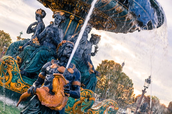 Fototapeta Statues place de la Concorde