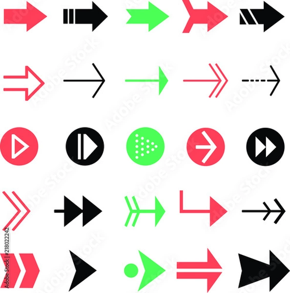 Fototapeta シンプルな矢印のアイコン