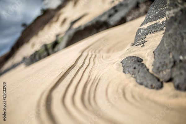 Obraz Lines from the wind in the sand