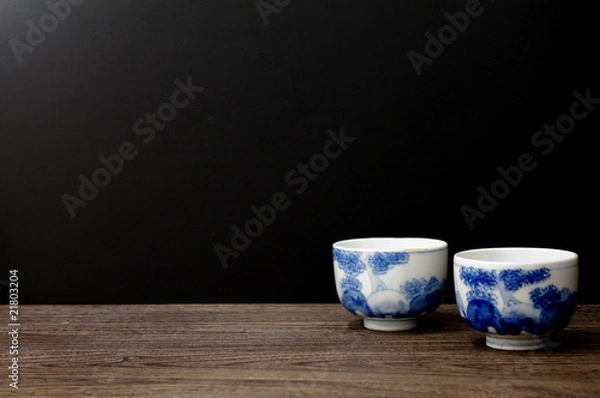 Fototapeta 染付小鉢余白大