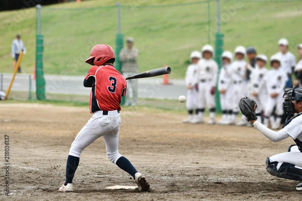 Obraz 少年野球の打者