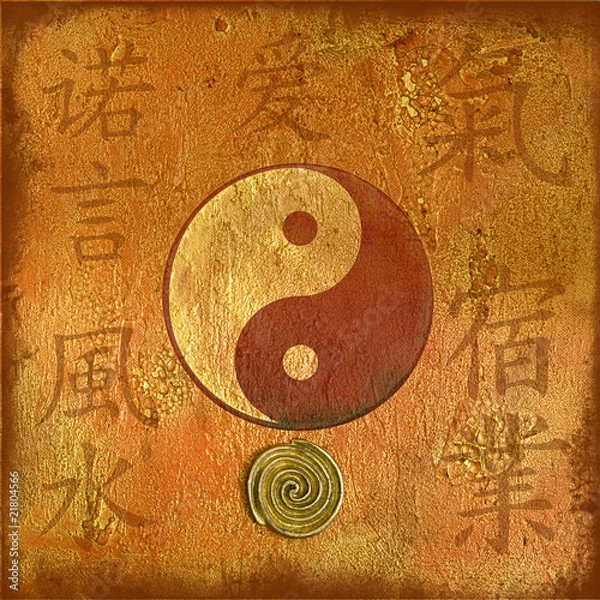 Obraz Collage yin yang