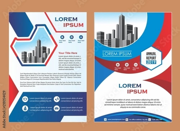 Fototapeta abstract cover and layout for presentation and marketing