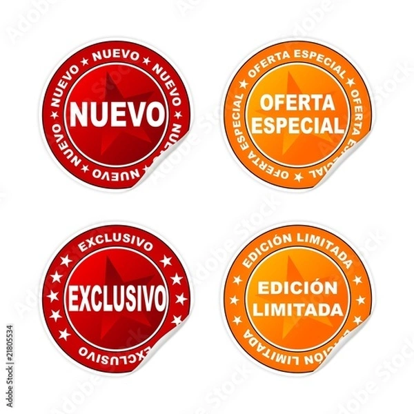 Obraz ETIQUETAS VECTOR