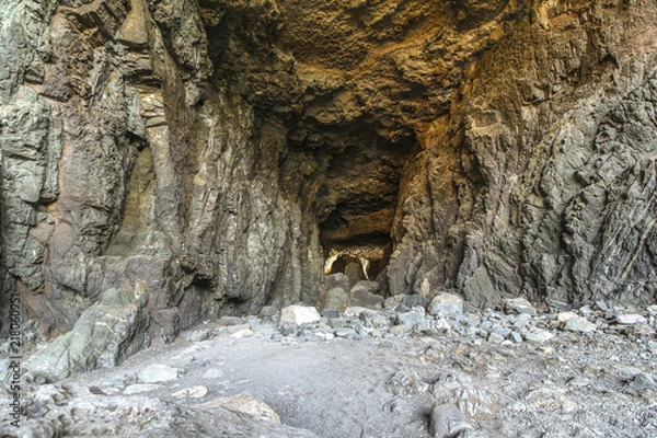 Obraz Inside the caleta negra cave on Fuerteventura