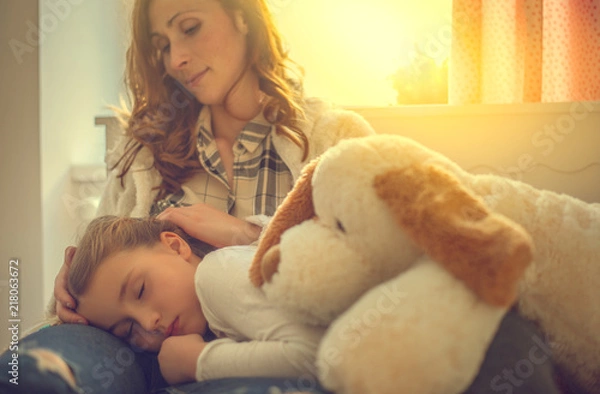 Fototapeta Kind schläft