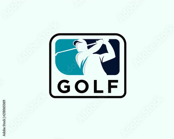Obraz golf logo