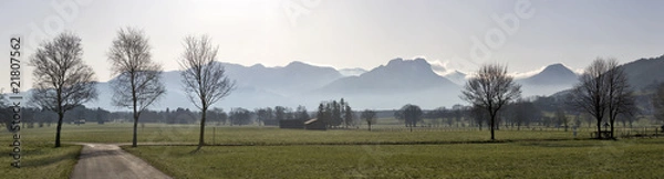 Obraz big panorama der chiemgauer berge