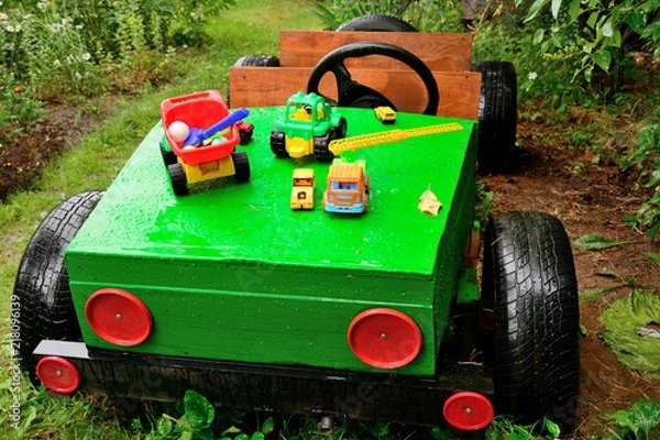 Obraz car for children handmade 