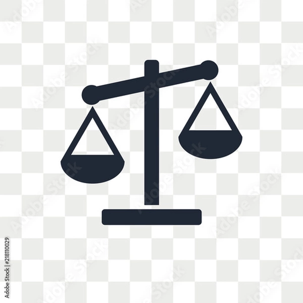 Fototapeta Scale vector icon isolated on transparent background, Scale logo design