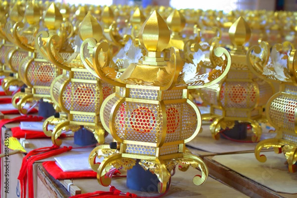 Obraz 山鹿灯篭まつりに使用される灯篭