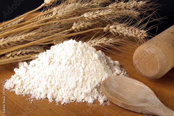 Obraz mąka pszenna