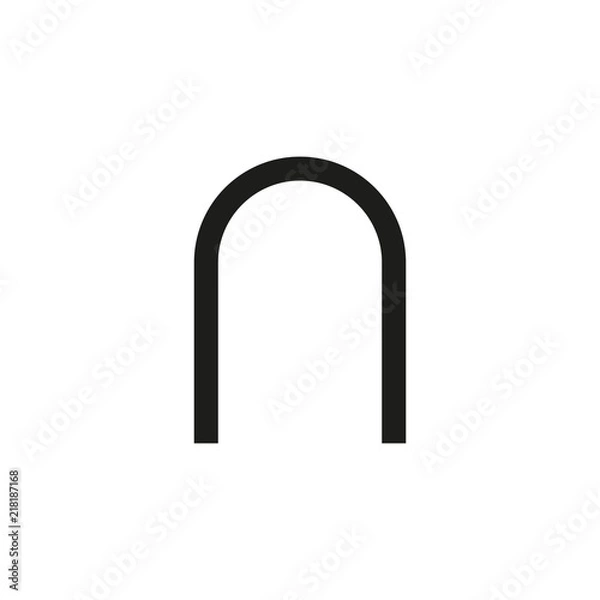 Obraz arch on white background