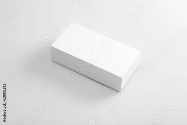 Fototapeta Puste białe pudełko do pakowania produktów na makiety