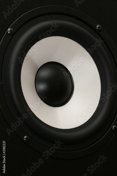 Fototapeta one audio speaker close up