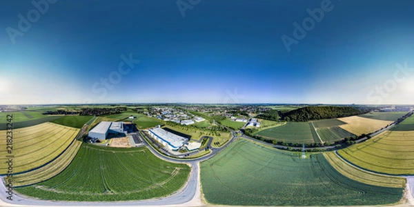 Obraz Field & Sky - 360 Sky Panorama 