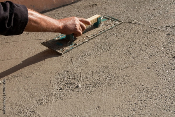 Obraz Hand concreting