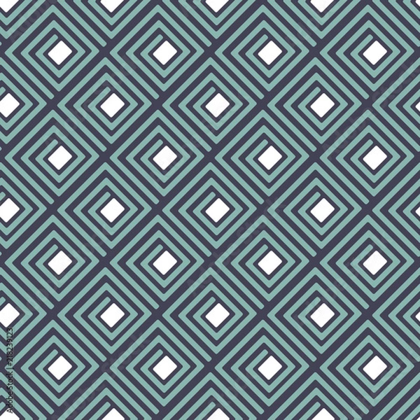 Fototapeta Geometric seamless pattern. Optical illusion effect. Vector