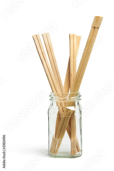 Obraz Disposable Chopsticks in Bottle