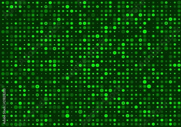 Obraz Neon green background lights