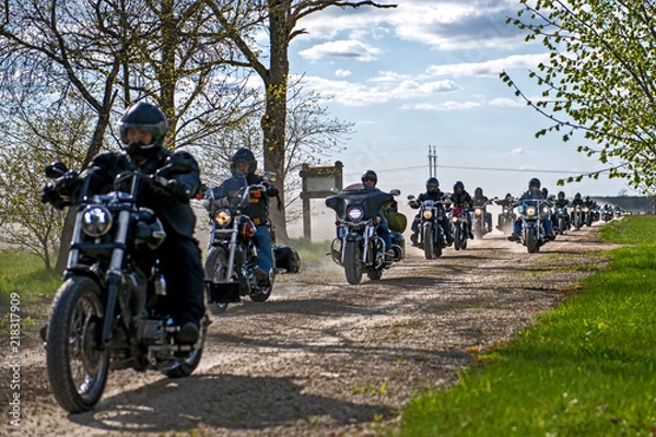 Fototapeta Bikers arrive