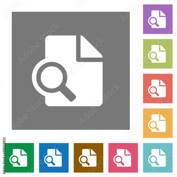 Fototapeta Preview square flat icons