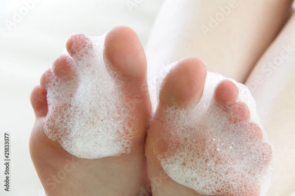 Obraz Füsse mit Schaum