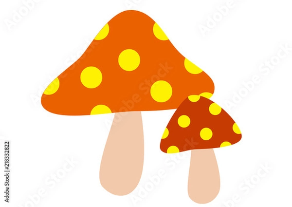 Fototapeta きのこイラスト