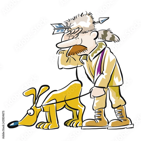 Obraz Scout mit Hund