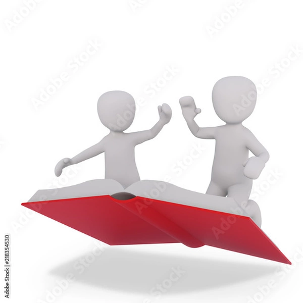 Fototapeta read a book together