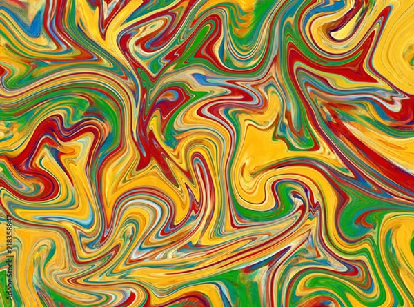 Fototapeta Creative painting pictorial art. Colorful wallpaper in modern style. Abstract texture background. Digital artwork for graphic design or pints on canvas. Stock. Can be used as conceptual pattern.