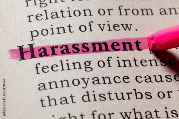 Obraz definition of harassment