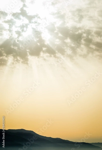 Obraz Jebha sunset with clouds