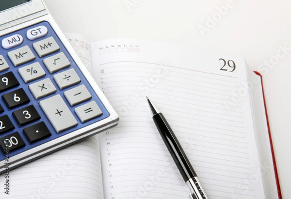 Fototapeta Calculation of the finance