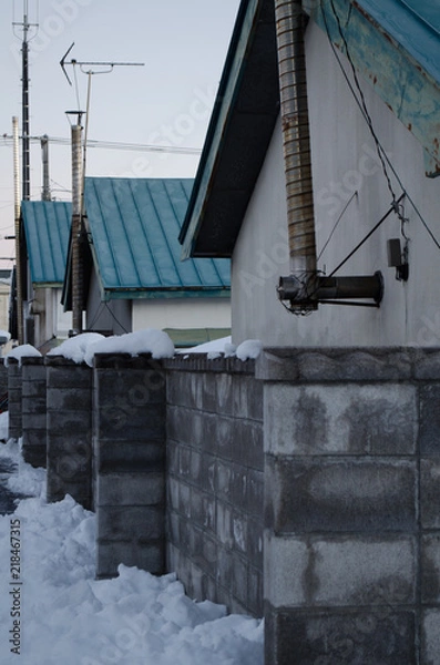 Fototapeta 雪の街