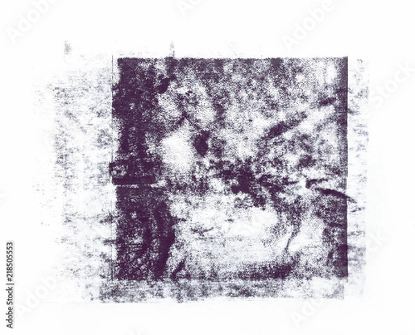 Fototapeta Handmade Texture Patch Isolated on White Background