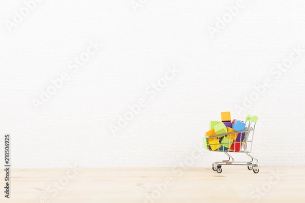 Obraz 大量の商品