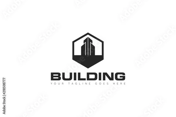 Fototapeta building logo and icon design Template