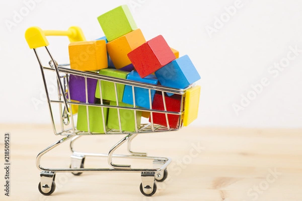 Obraz 大量の商品-アップ