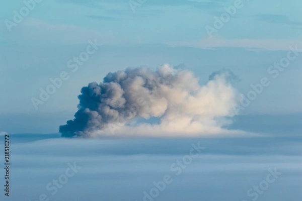 Fototapeta Smoke above the clouds