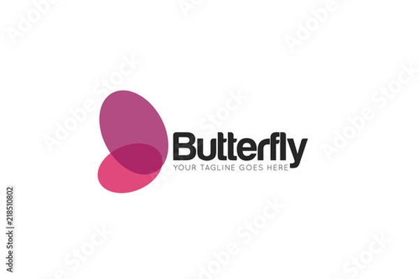 Fototapeta butterfly logo and icon Vector design Template. Vector Illustrator Eps.10