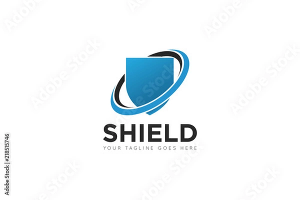 Fototapeta shield logo and shield icon Vector design Template