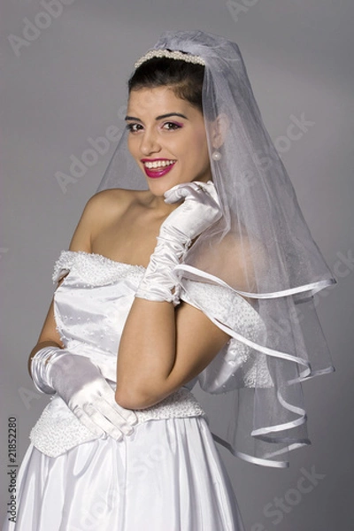 Obraz Beautiful brunette bride