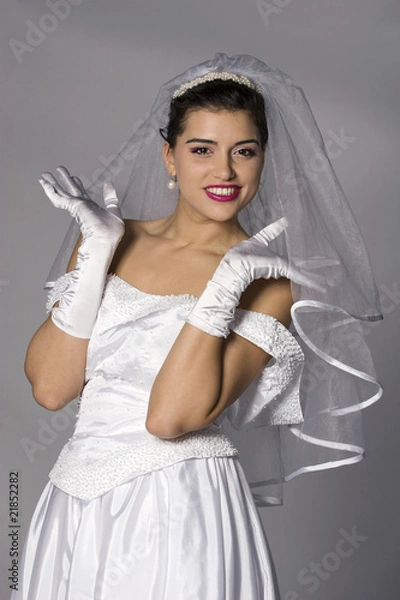 Obraz Beautiful brunette bride