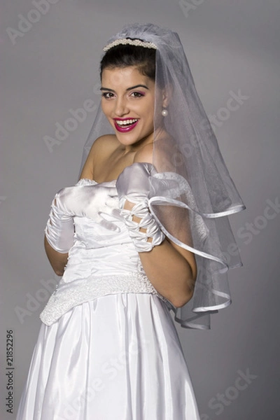 Obraz Beautiful brunette bride