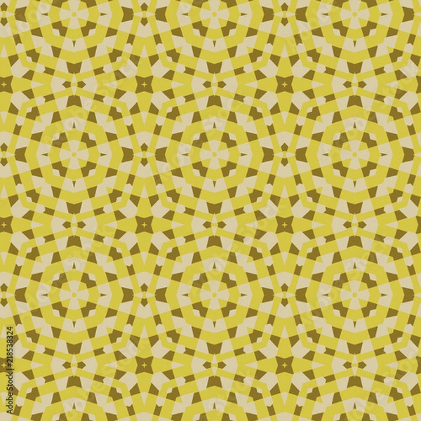 Obraz Seamless color pattern from a variety of geometric shapes.