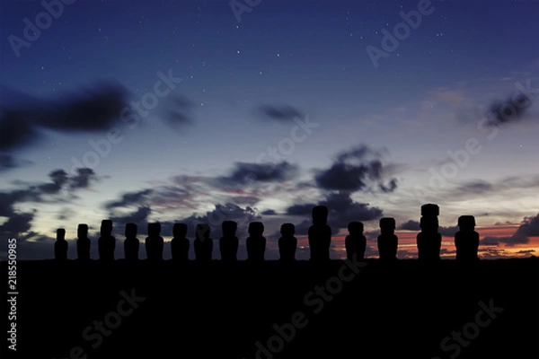Obraz Ahu Tangariki Sunrise