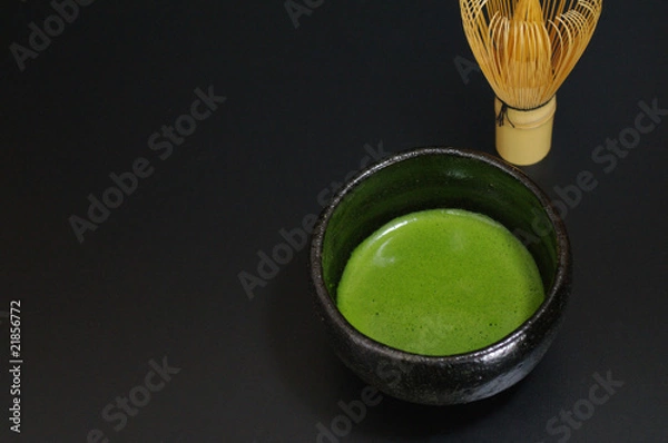Fototapeta 抹茶と茶筅