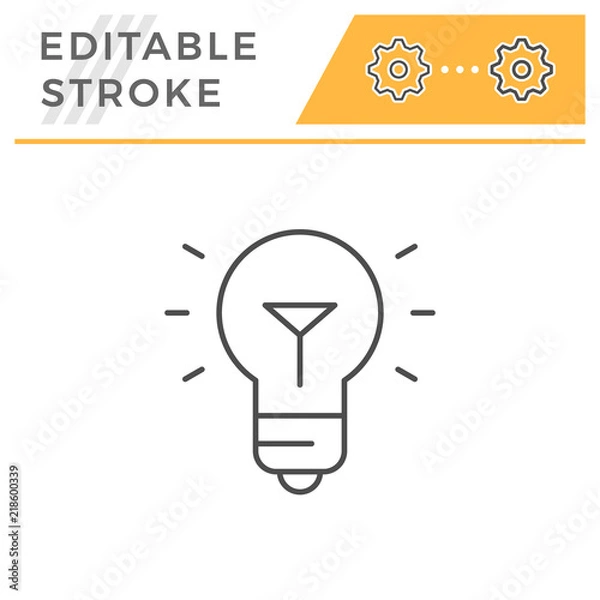 Obraz Bulb line icon