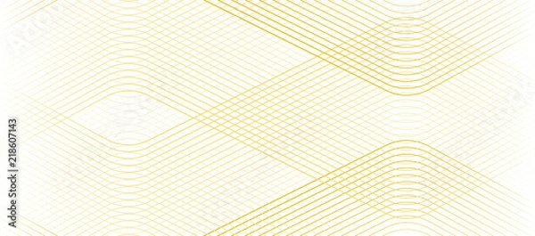 Fototapeta Vector Illustration of the gold pattern of lines abstract background. EPS10.